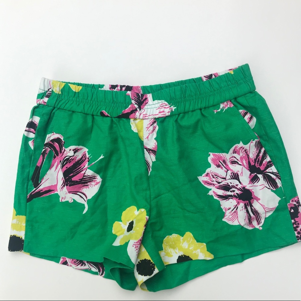 J.Crew | Floral Linen Shorts